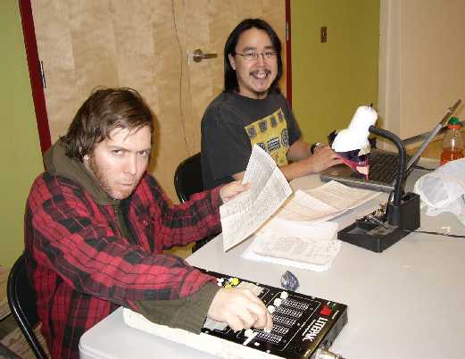 lighting and sound techs