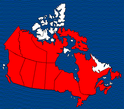 map of provinces and territories visited