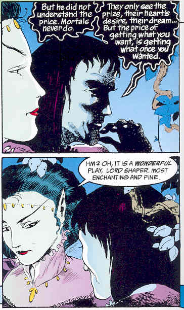 image of sandman and titania by charles vess from issue 19