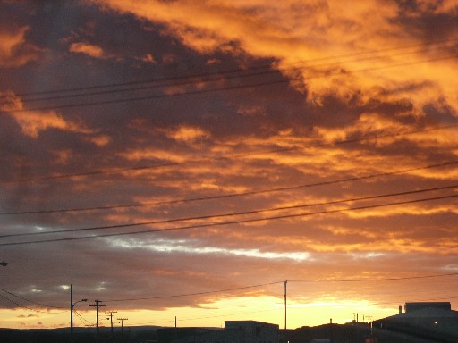 summer sunset in iqaluit