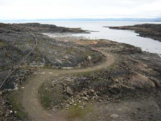 fuel line and access road