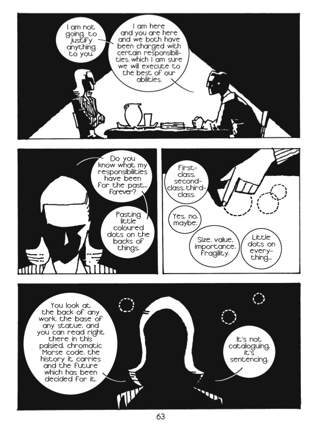 page from Moving Pictures � Kathryn Immonen and Stuart Immonen